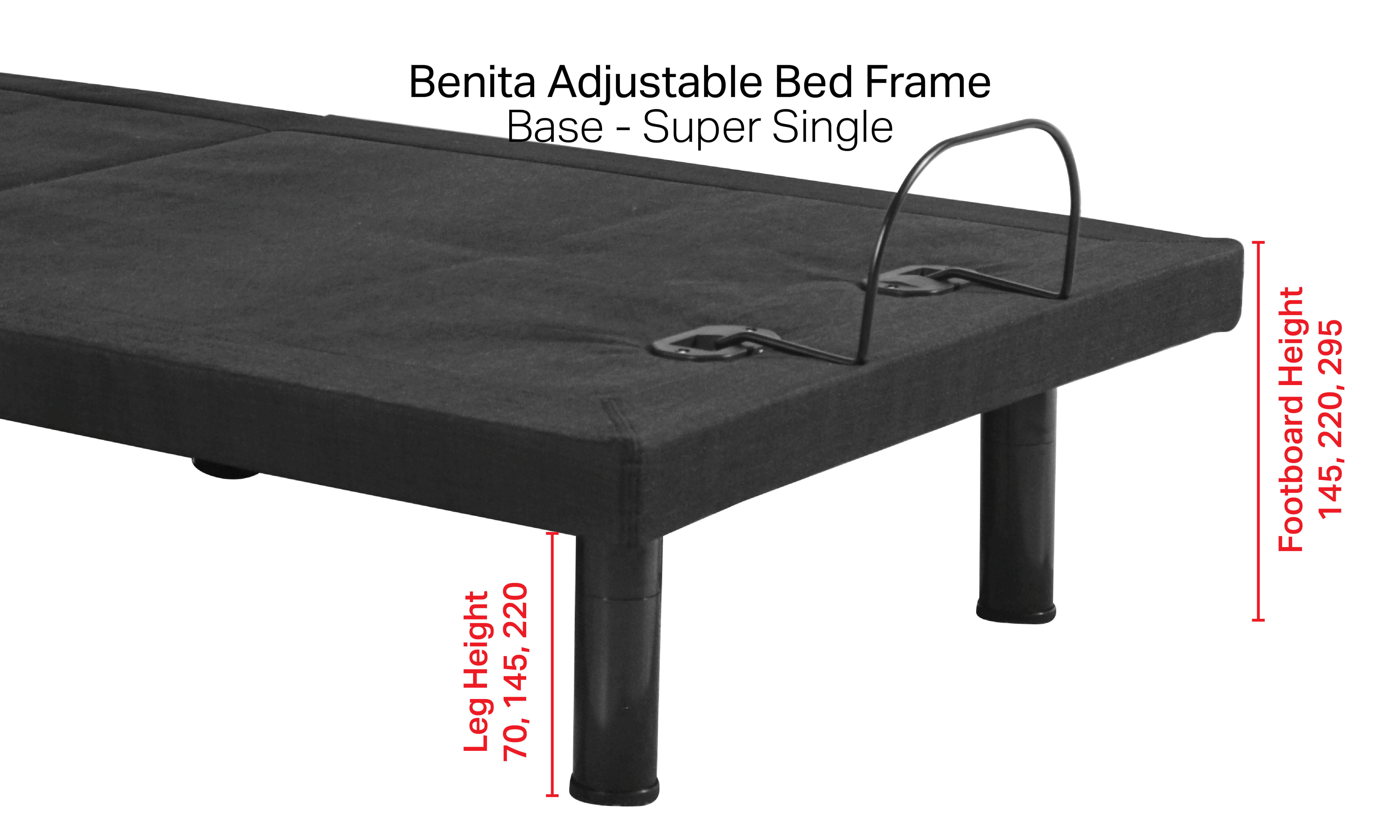 Benita Adjustable Bed Frame (Base) – Super Single